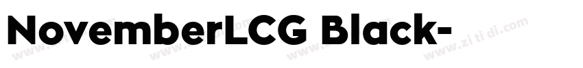 NovemberLCG Black字体转换